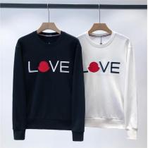 個性的に仕上げて♡モンクレール 偽物 トレーナー ラブ ロゴ 立体 刺繡 MONCLER 弾力性 ユニセックス