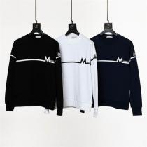 シンプルで着心地よい~ モンクレール スーパーコピー トレーナー ストライプ ロゴ ワッペン プリント 綿 MONCLER
