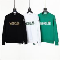 クリーンなルックス MONCLER コピー トレーナー ロゴ 柄 ワッペン 100%コットン ユニセックス モンクレール