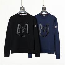 リラックスした雰囲気 MONCLER 偽物 トレーナー ロゴ プリント 立体 ワッペン ユニセックス 綿生地 モンクレール☆
