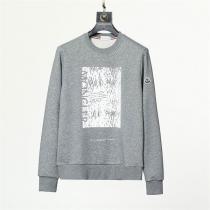 目を引くデザイン MONCLER コピー トレーナー 素描き イラスト ロゴ プリント ユニセックス モンクレール
