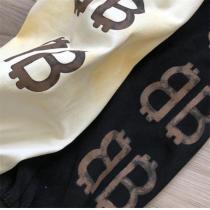 BALENCIAGA 偽物 長袖Ｔシャツ BBロゴ 袖 プリント ロンＴ バレンシアガ クルーネック 水洗いレトロ 快適な着心地