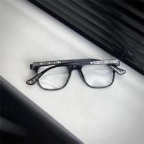 ユニセックスアイテム CHROME HEARTS コピー メガネ クロス ロゴ 貼り付け ブラック クロムハーツ