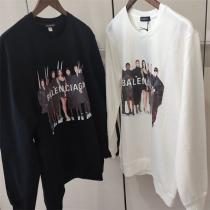 ★23/24定番商品★BALENCIAGAバレンシアガトレーナスーパーコピーお洒落丸ネックパーカー