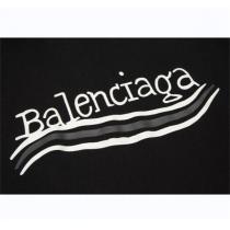 ★2026SS新作★ バレンシアガ コピー パーカー ロゴ プリント コットン ユニセックス BALENCIAGA
