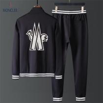 2026最新トレンド MONCLER スーパーコピー 上下セット ロゴ プリント 100%ローマ綿  ユニセックス