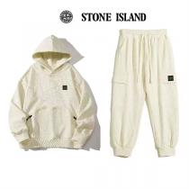 初秋から晩冬まで活躍する上品 STONE ISLAND コピー 上下セット ポケット 男女兼用 綿 ストーンアイランド