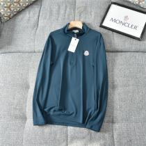 秋先の必需品 MONCLER スーパーコピー 長袖Ｔシャツ チャック 襟 通気性 軽量 ロンT ワッペン モンクレール