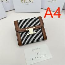 お手頃高品質★CELINE コピー 財布 TRIOMPHE CANVASシリーズ 4色 牛革 レザー 収納 セリーヌ