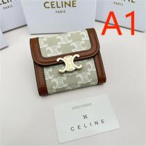 お手頃高品質★CELINE コピー 財布 TRIOMPHE CANVASシリーズ 4色 牛革 レザー 収納 セリーヌ