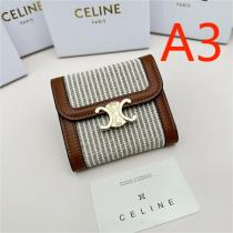 お手頃高品質★CELINE コピー 財布 TRIOMPHE CANVASシリーズ 4色 牛革 レザー 収納 セリーヌ