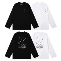 人気ランキングMM6 激安★Maison Margielaメゾン  マルジェラ長袖ｔシャツスーパーコピーオシャレロングｔ☆ブラック☆ホワイト