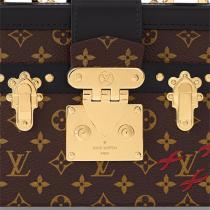 【M46755】LOUIS VUITTON 偽物 ハンドバッグ プティット・マル キャピタル レザー ストラップ ルイヴィトン