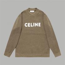 セレブ愛用23/24トレンド最新セリーヌ激安通販CELINEセーター コピーオシャレ可愛いグリーン色