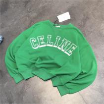 2026年トレンド CELINE コピー トレーナー オーバーサイズ フロッキング加工ロゴ ユニセックス CELINE