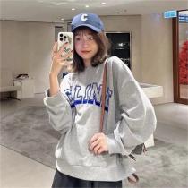 2026年トレンド CELINE コピー トレーナー オーバーサイズ フロッキング加工ロゴ ユニセックス CELINE