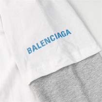 バレンシアガ スーパーコピー 長袖Ｔシャツ パネルデザイン 純綿生地 オーバーサイズ ユニセックス BALENCIAGA