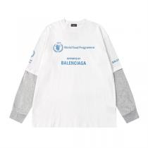 バレンシアガ スーパーコピー 長袖Ｔシャツ パネルデザイン 純綿生地 オーバーサイズ ユニセックス BALENCIAGA