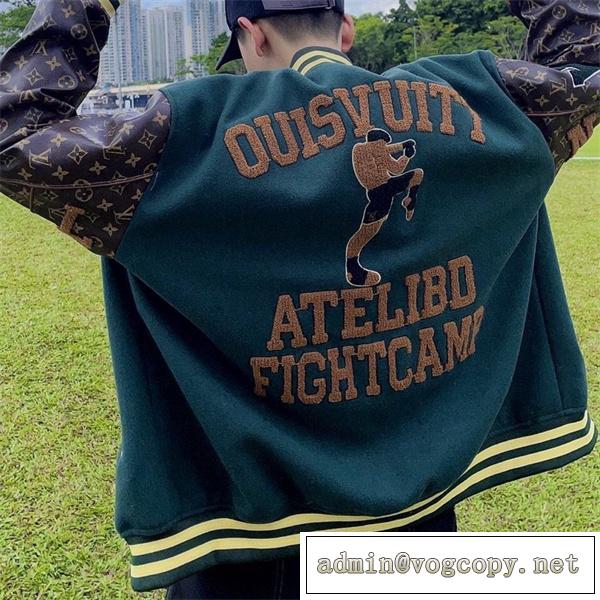 秋冬アイテム LOUIS VUITTON コピー ジャケット ATELIER FIGHTGAMP ウール 色落ちしない ルイヴィトン