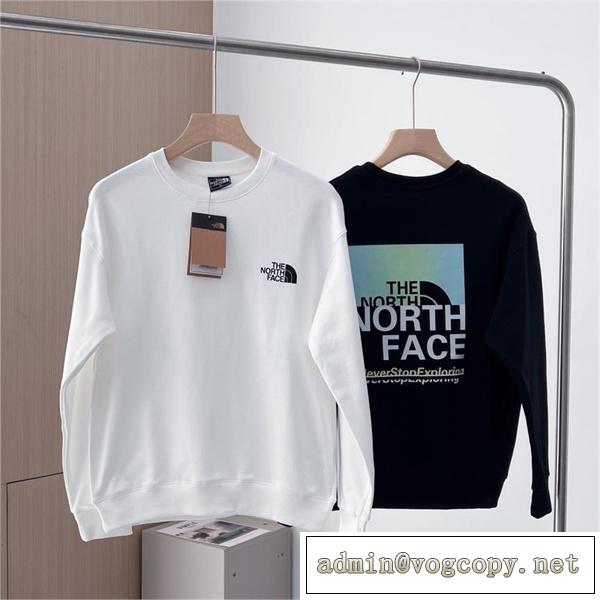 カジュアル2026 THE NORTH FACE コピー トレーナー オーバーサイズ プリント ロゴ ザノースフェイス