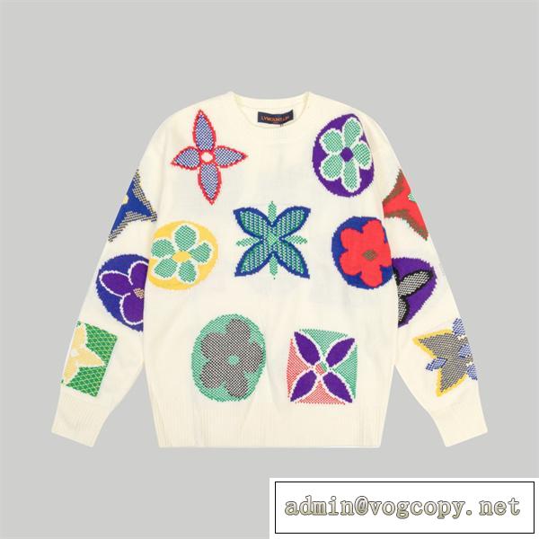 おしゃれ感度が高まる LOUIS VUITTON スーパーコピー セーター モノグラム 花柄 ルイヴィトン