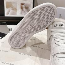 2026冬のおすすめ♡ セリーヌ 偽物 スニーカー 内側 ムートン裏地 ロゴ プリント ミニマル風 通勤通学 CELINE