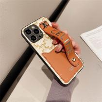 CELINE  iphone 15 ケース プレゼント 携帯カバー セリーヌ 立体 ロゴ おしゃれ レザー 人気 スマホケース