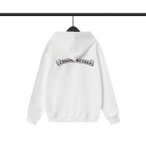 間違いなく人気が集中する CHROME HEARTS コピー パーカー クロス 墓 ロゴ プリント 純綿生地 2色 クロムハーツ