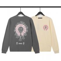 新しいカラー展開 CHROME HEARTS コピー トレーナー  アメカジ スウェット生地 ファッション 男女兼用