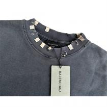 2026FW バレンシアガ コピー トレーナー PIERCED ROUND スウェットシャツ メタル オーナメント BALENCIAGA 