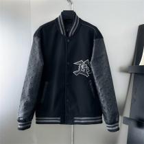 ダークシリーズ LOUIS VUITTON スーパーコピー ジャケット モノグラム エンボス ウール レザー ルイヴィトン