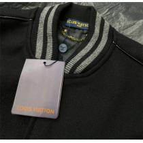 ダークシリーズ LOUIS VUITTON スーパーコピー ジャケット モノグラム エンボス ウール レザー ルイヴィトン