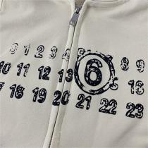 Maison Margiela コピー ジャケット MM6 ロゴ 数字 プリント ポケット 3色 ユニセックス メゾン マルジェラ