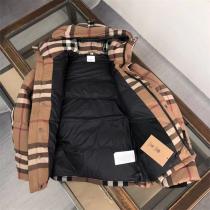 店長推薦大人気作 BURBERRY コピー ダウンジャケット チェック柄 取り外し可能袖 ユニセックス バーバリー