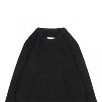 今買って損はなし メゾン マルジェラ コピー セーター レトロ ロゴ リブネック 綿 ウール Maison Margiela