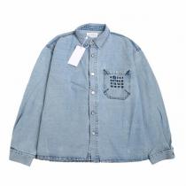 2026定番秋冬トレンド メゾン マルジェラ コピー デニム ジャケット 落書き ロゴ 定番 Maison Margiela 刺繍 レトロ