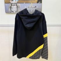 着心地がよい FENDI コピー パーカー パネルデザイン 定番 純綿生地 ユニセックス 2色 フェンディ