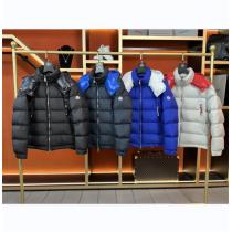洗練のデザイン☆MONCLER コピー ジャケット 4色 フード付き  男女兼用 コントラストカラー モンクレール