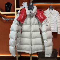 洗練のデザイン☆MONCLER コピー ジャケット 4色 フード付き  男女兼用 コントラストカラー モンクレール