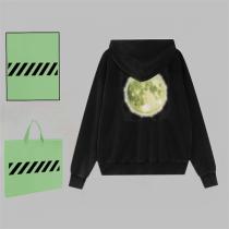 大人のこなれ感抜群 オフホワイト スーパーコピー パーカー Super Moon Off-White 純綿 プリント 矢印