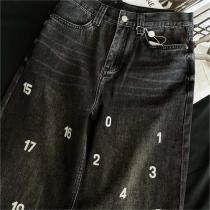 2026年リニューアルバージョン入荷 メゾン マルジェラ コピー ジーンズ レザー ロゴ Maison Margiela