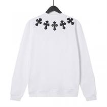 今季人気急上昇中 クロムハーツ コピー トレーナー 純綿 レザー クロス 貼り付け CHROME HEARTS