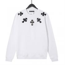 今季人気急上昇中 クロムハーツ コピー トレーナー 純綿 レザー クロス 貼り付け CHROME HEARTS