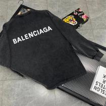 バレンシアガ スーパーコピー トレーナー ユニセックス 水洗い加工 レトロ プリント BALENCIAGA 