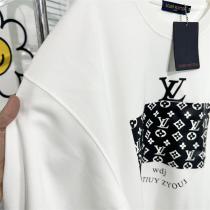 快適な着心地 LOUIS VUITTON コピー トレーナー プリント 純綿生地 オーバーサイズ ルイヴィトン