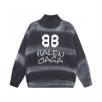 2026FW BALENCIAGA 偽物 セーター ダブルB 刺繡 ロゴ レトロ...