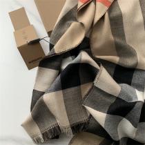 冬も優雅に バーバリー スーパーコピー マフラー チェック柄 ウール フリンジ BURBERRY