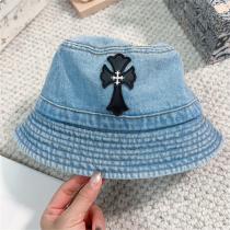 存在感抜群 CHROME HEARTS スーパーコピー  バケットハット 57cm ロゴ 貼り付け クロムハーツ