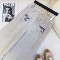 大活躍☆☆LOEWE コピー スウェットパンツ 刺繍 ロゴ Anagram アナ...