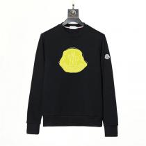 限定割引 モンクレール スーパーコピー トレーナー 黒と白 ロゴ プリント 綿 MONCLER